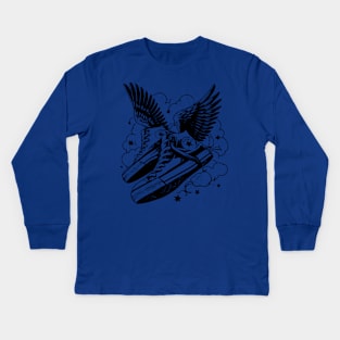 Cabin 11 -Hermes greek mythology v7 Kids Long Sleeve T-Shirt